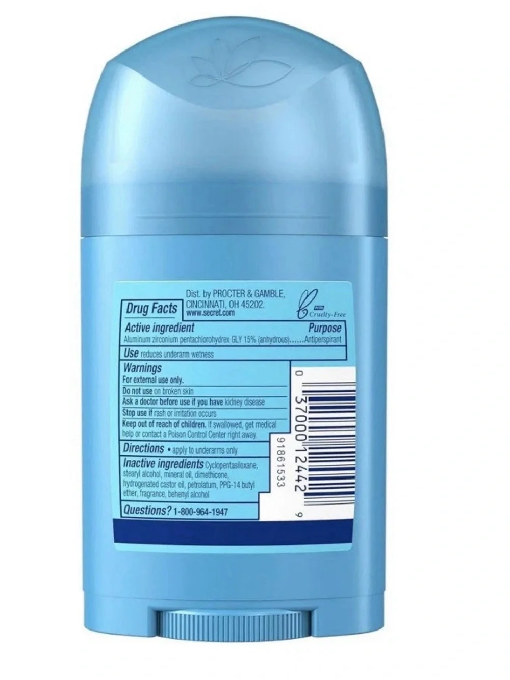 Top Secret Light Blue Kids Antiperspirant Stick